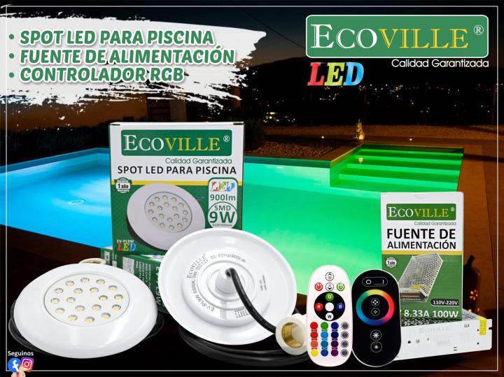Spot LED para Piscina Ecoville. Envíos a todo el país!